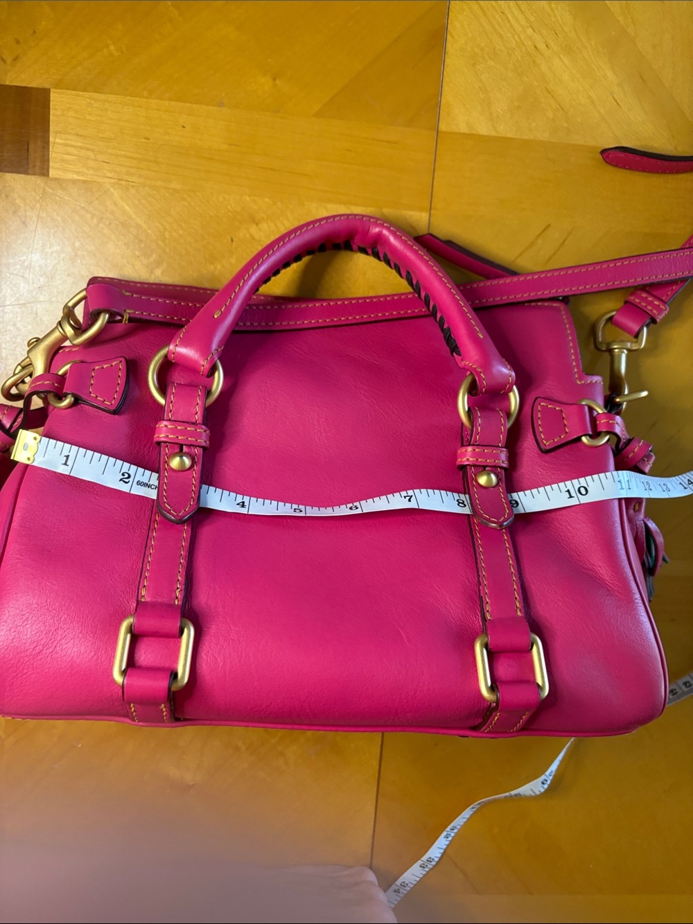 Dooney & Bourke Fuchsia Florentine Satchel - Picture 5 of 15